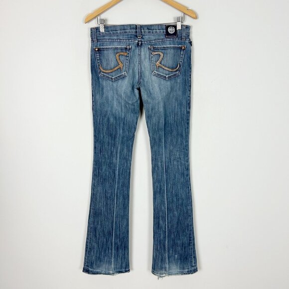 Vtg Y2K Rock & Republic Bootcut Jeans Low Rise 2000s Size 28 Women's - Picture 3 of 7